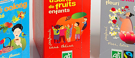 Tea wrapped in compostable film