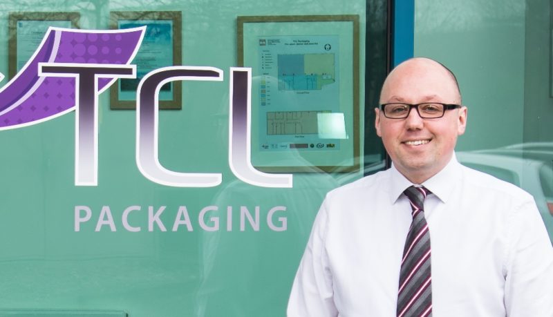 Golding hands over the baton at TCL Packaging