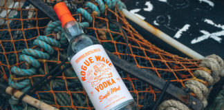 rogue wave vodka bottle