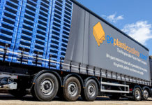 Firm reports increased demand for recycled plastic pallets pallets on lorry
