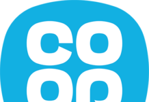 coop squircle_White on Blue