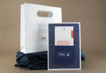 Used jeans transformed into paper for packaging