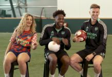 Arsenal stars take on trick-shot challenge to promote aluminium recycling