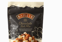 Stand-up pouches help deliver sweet success for adult snack range Baileys Chocolate Nut Mix
