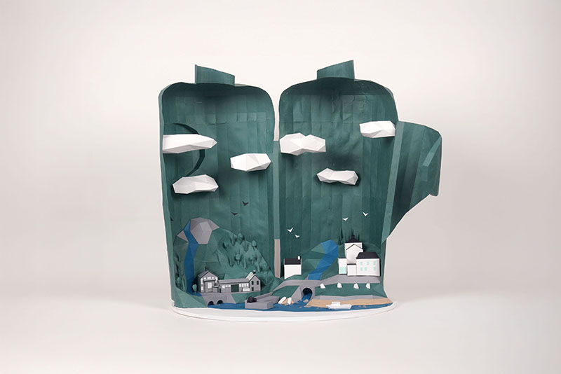 James Cropper and artist Nathan Ward teamed up to craft a fusion of art and material innovation titled Message in a Wrap.