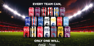 Coca Cola cans in EPL team colours