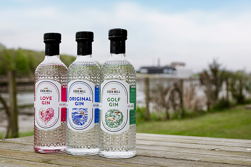Eden Mill gin bottles