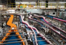 Aerial of new bottle machines