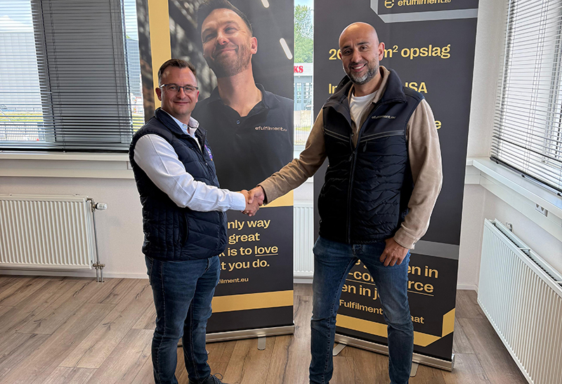 Ian Wright, MD of Prism eLogistics & Raymond ter Meer, founder of Efulfilment Europe