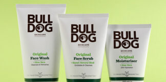 Bulldog skincare packaging