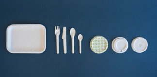 Dry moulded fibre products