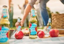 A touch of glass: manufacturers rise to sustainability challenges Croxsons collaborated with Thatchers Cider to launch their newest innovation, Juicy Apple, by supplying bespoke 500ml glass bottles, each embossed with Thatcher’s name on the shoulder