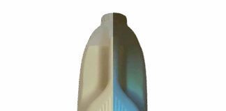 Milk packaging with invisible UV tags