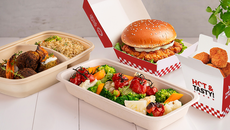Takeaway food packaging