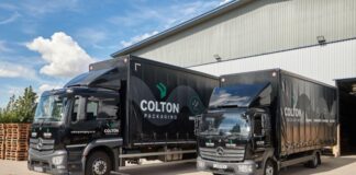 Colton Packaging lorries