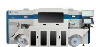 Domino N410 digital LED inkjet label press