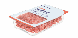 Mono-material tray for refrigerated food applications