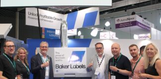 Baker Labels team at Labelexpo
