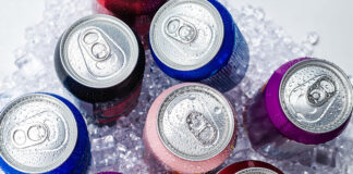 Cans in metal packaging