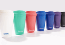 Colourful coffee cups