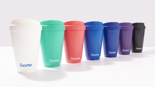 Colourful coffee cups