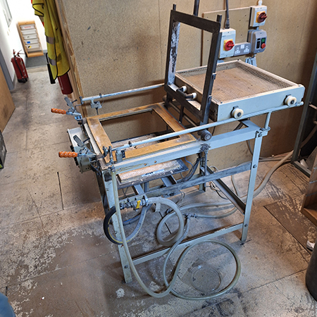 Thermoforming machine from the 1980s