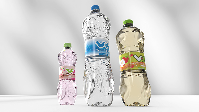 Square bottle design