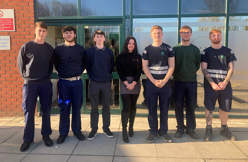MM Packaging Deeside's new apprentices
