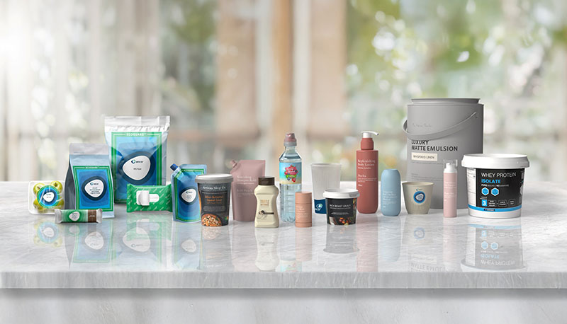 Range of Amcor packaging products