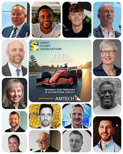 Collage of speakers at sheet plant conference