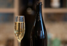 Sparkling wine bottle