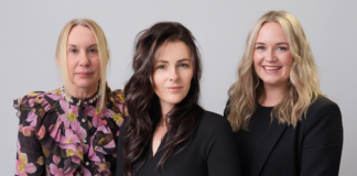 Zoe Gardner, Fern Timmins, and Faye Blunkett from i2r Packaging Solutions