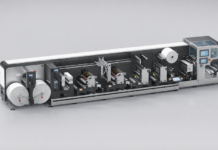 Industrial printing and finishing machine