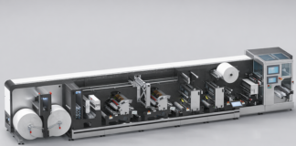 Industrial printing and finishing machine