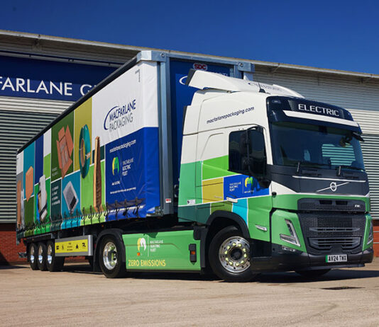 Macfarlane charges ahead with electric truck investment Electric articulated lorry