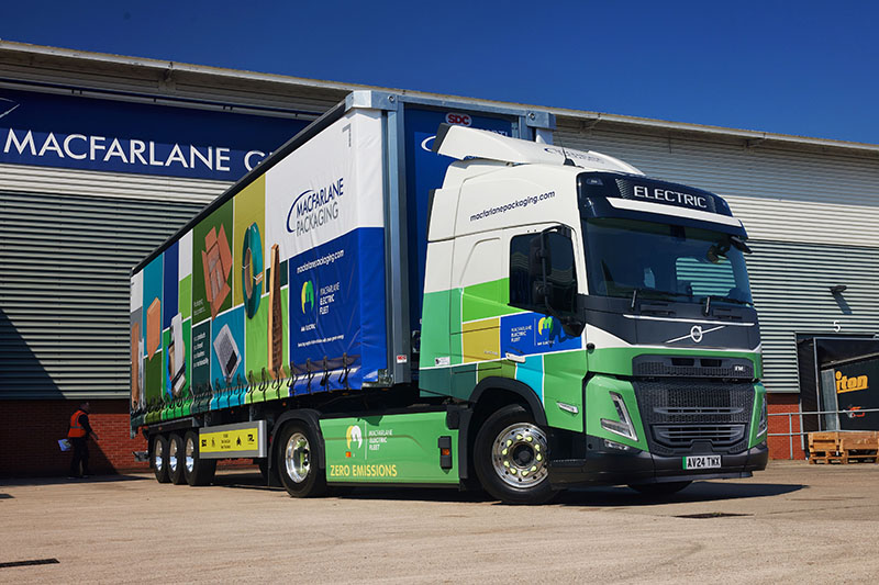 Electric articulated lorry
