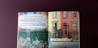 Book with paper produced through CupCycling process