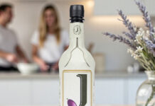 Olive oil in paper Frugal Bottle