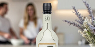 Olive oil in paper Frugal Bottle