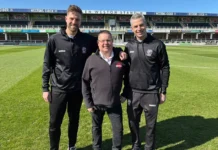 L-R: Harry Pell, Wayne Kedward, Aaron Downes