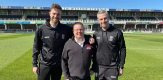 L-R: Harry Pell, Wayne Kedward, Aaron Downes