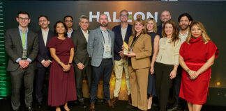 Smurfit team being presented with supplier award