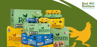 Colourful egg box packaging