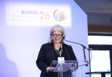 Key challenges addressed at BCMPA conference Emma Verkaik on stage at BCMPA conference