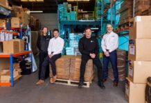 Packed Up Co-Founder Samantha Wright, Hub Packaging Chief Financial Officer Lee McDowell, Packed Up Co-Founder Sean McConochie & Hub Packaging Chief Operating Officer Martin Smyth