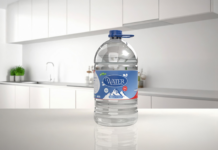 Water bottle featuring 38mm handle