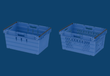 Plastic bale arm crates