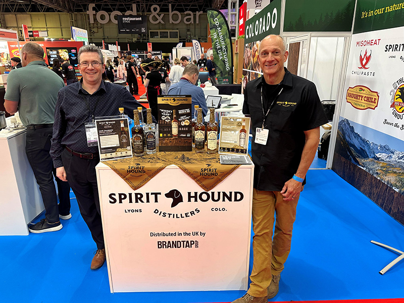 Tim Dunlop, chief commercial officer for Brand Tap (left) and Neil Sullivan from Spirit Hound