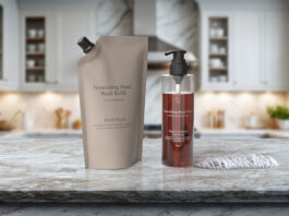 New research reveals refill packaging now ‘well established’ across personal care products Refillable soap pouch