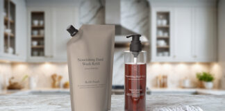 Refillable soap pouch